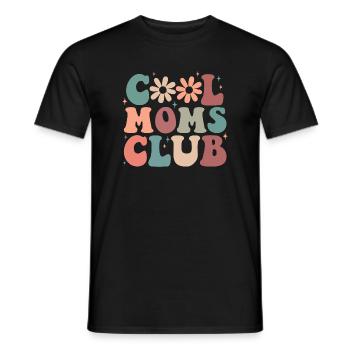 Cool Moms Club Drôle Rétro Groovy Maman Maman - T-shirt homme - noir - Devant - AI Model Male 178 light (178cm)