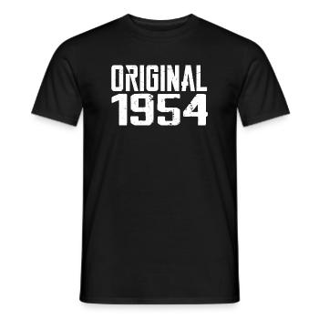 1954 Vintage Cadeau Anniversaire Rétro Cadeau 1954 - T-shirt homme - noir - Devant - AI Model Male 178 light (178cm)