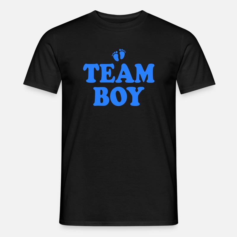 Team boy - Männer T-Shirt - Schwarz