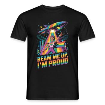 Design cool du mois de la fierté - T-shirt homme - noir - Devant - AI Model Male 178 light (178cm)