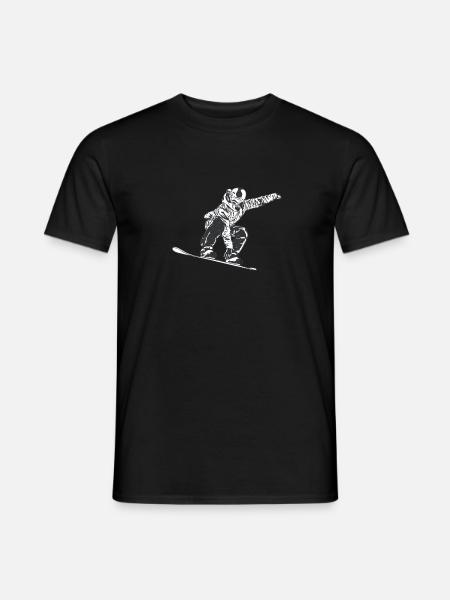 Snowboard für Snowboarder - Männer T-Shirt - Schwarz