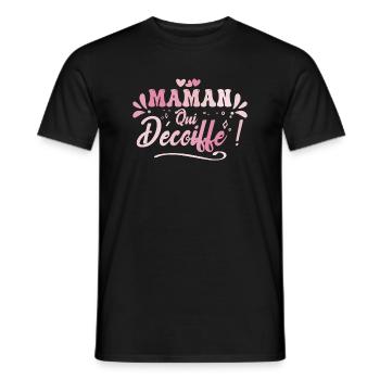 Beste Mama, die zerzaust, Geschenkidee Mama - Männer T-Shirt - Schwarz - Vorne - AI Model Male 178 light (178cm)