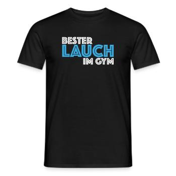 Bester Lauch im Gym | Fitness, Bodybuilding - Männer T-Shirt - Schwarz - Vorne - AI Model Male 178 light (178cm)