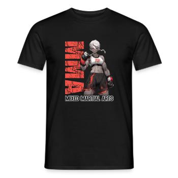 MMA Fighter 3 – Chemise d’anime - T-shirt homme - noir - Devant - AI Model Male 178 light (178cm)