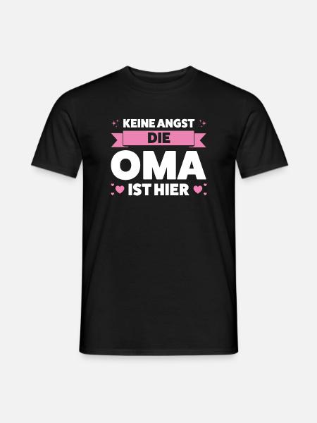 Oma Großmutter Großmütter Geschenk - Männer T-Shirt - Schwarz