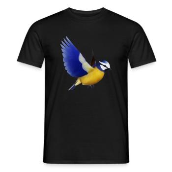The flight of the - Men's T-Shirt - black - Front - AI Model Male 178 light (178cm)