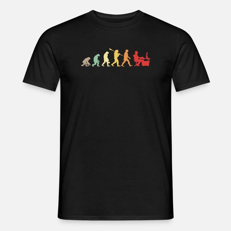 Évolution Darwin pour les Geeks 💻 - T-shirt homme - noir