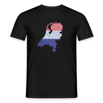 Pays-Bas, pavillon néerlandais - T-shirt homme - noir - Devant - AI Model Male 178 light (178cm)