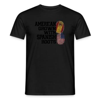 Spanisch Spanien Spanische Wurzeln Geschenk - Männer T-Shirt - Schwarz - Vorne - AI Model Male 178 light (178cm)