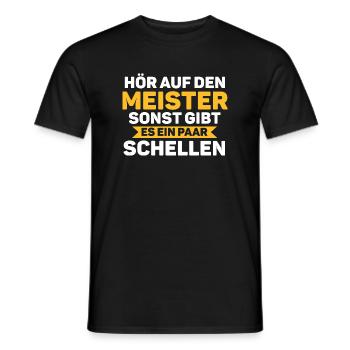 Meister Prüfung Handwerksmeister Geschenk - Männer T-Shirt - Schwarz - Vorne - AI Model Male 178 light (178cm)