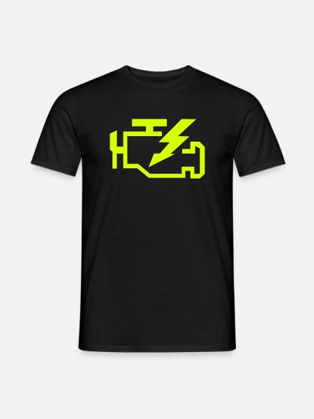 Check Engine - Männer T-Shirt - Schwarz
