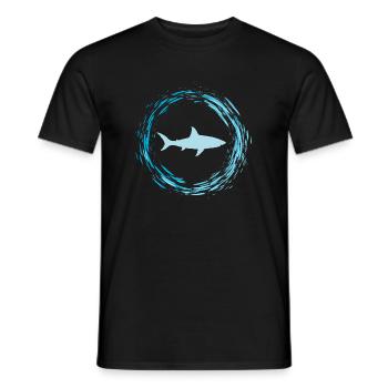 requin - T-shirt homme - noir - Devant - AI Model Male 178 light (178cm)