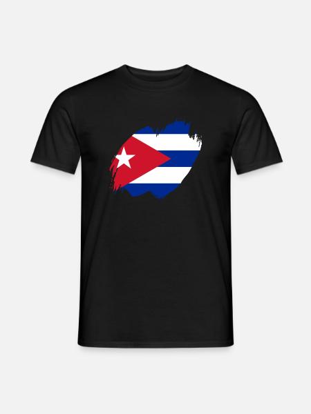 Cuba Vlag Caribbean Holiday Cuba Travel Havana - Heren T-shirt - zwart