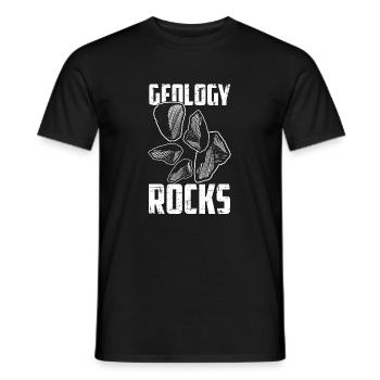 Géologie Roches Géographie Géologues Dictons Cadeau - T-shirt homme - noir - Devant - AI Model Male 178 light (178cm)