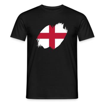England Flagge Vintage Englische Fahne Used Look - Männer T-Shirt - Schwarz - Vorne - AI Model Male 178 light (178cm)