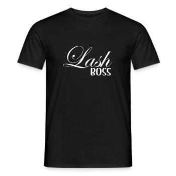 Womens Lash Artist Eyelash Makeup Lash Tech - Men's T-Shirt - black - Front - AI Model Male 178 light (178cm)