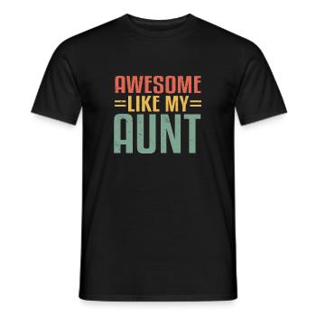 Awesome Like My Aunt For Graduation Day - Men's T-Shirt - black - Front - AI Model Male 178 light (178cm)