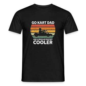 Rétro Go Kart Papa comme un papa ordinaire mais plus cool - T-shirt homme - noir - Devant - AI Model Male 178 light (178cm)