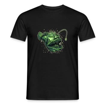 Seeteufel Tiefsee Meeresungeheuer Fische Ozean - Männer T-Shirt - Schwarz - Vorne - AI Model Male 178 light (178cm)