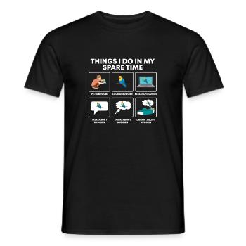 Ornithologue Vogebesitzer Budensitting Lovers - T-shirt homme - noir - Devant - AI Model Male 178 light (178cm)