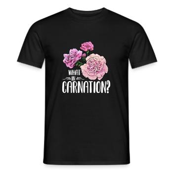 Fleuriste Amateurs de fleurs Œillets Fleurs Jardinier - T-shirt homme - noir - Devant - AI Model Male 178 light (178cm)