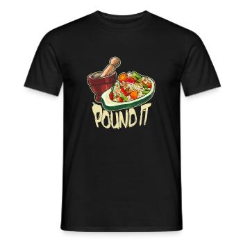 Pound It Green Asia Thaïlande Nourriture Papaye Cuisine - T-shirt homme - noir - Devant - AI Model Male 178 light (178cm)