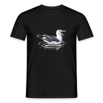 Möwe Meeresvogel Ozean Meer Seevogel Vögel - Männer T-Shirt - Schwarz - Vorne - AI Model Male 178 light (178cm)