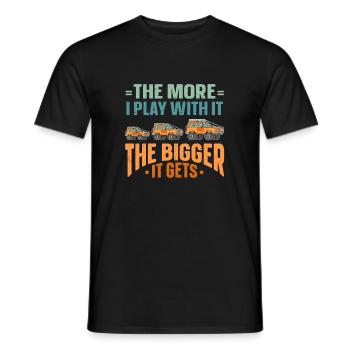 The More I Play With It The Bigger It Gets SUV - Men's T-Shirt - black - Front - AI Model Male 178 light (178cm)