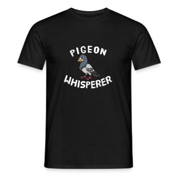 Pigeon Chuchoteur Pigeons Oiseaux Amateurs d’oiseaux - T-shirt homme - noir - Devant - AI Model Male 178 light (178cm)