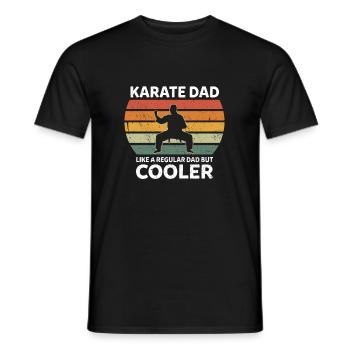 Karate Dad Like A Regular Dad But Cooler Shotokan - Männer T-Shirt - Schwarz - Vorne - AI Model Male 178 light (178cm)