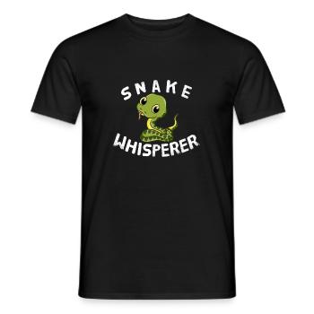 Serpents Chuchoteurs Animaux Amoureux des animaux Serpents - T-shirt homme - noir - Devant - AI Model Male 178 light (178cm)