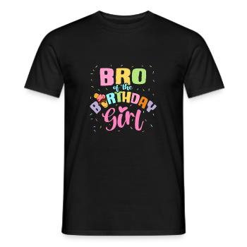 Crème glacée Frère Fête d’anniversaire Gaufrier - T-shirt homme - noir - Devant - AI Model Male 178 light (178cm)