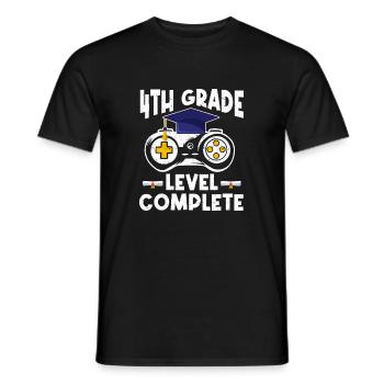 4ème classe Terminé Niveau Terminé Jeu de Joueur - T-shirt homme - noir - Devant - AI Model Male 178 light (178cm)