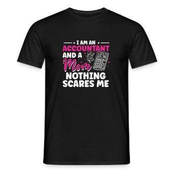Drôles de comptables Dictons Impôts - T-shirt homme - noir - Devant - AI Model Male 178 light (178cm)