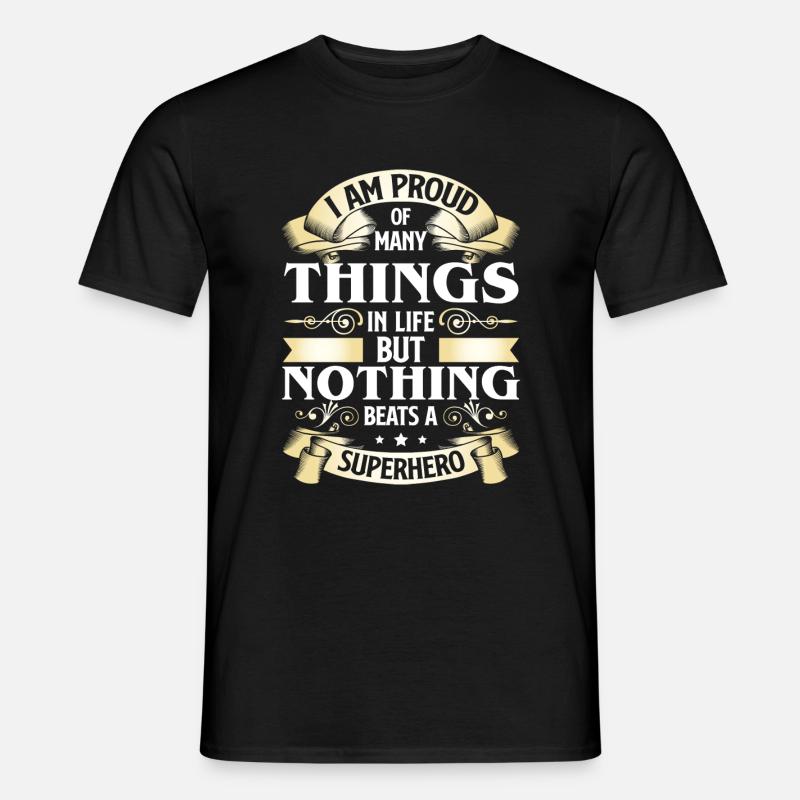 Held Retten Cape - Männer T-Shirt - Schwarz