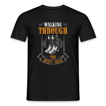 Country Sheriff Pferde USA - Männer T-Shirt - Schwarz - Vorne - AI Model Male 178 light (178cm)