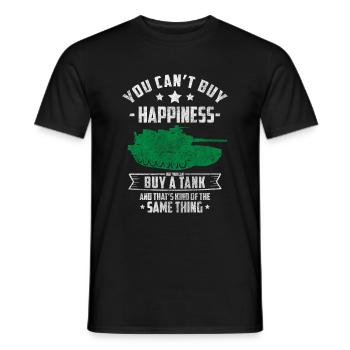 Military Combat Vehicle Armed Forces - Men's T-Shirt - black - Front - AI Model Male 178 light (178cm)