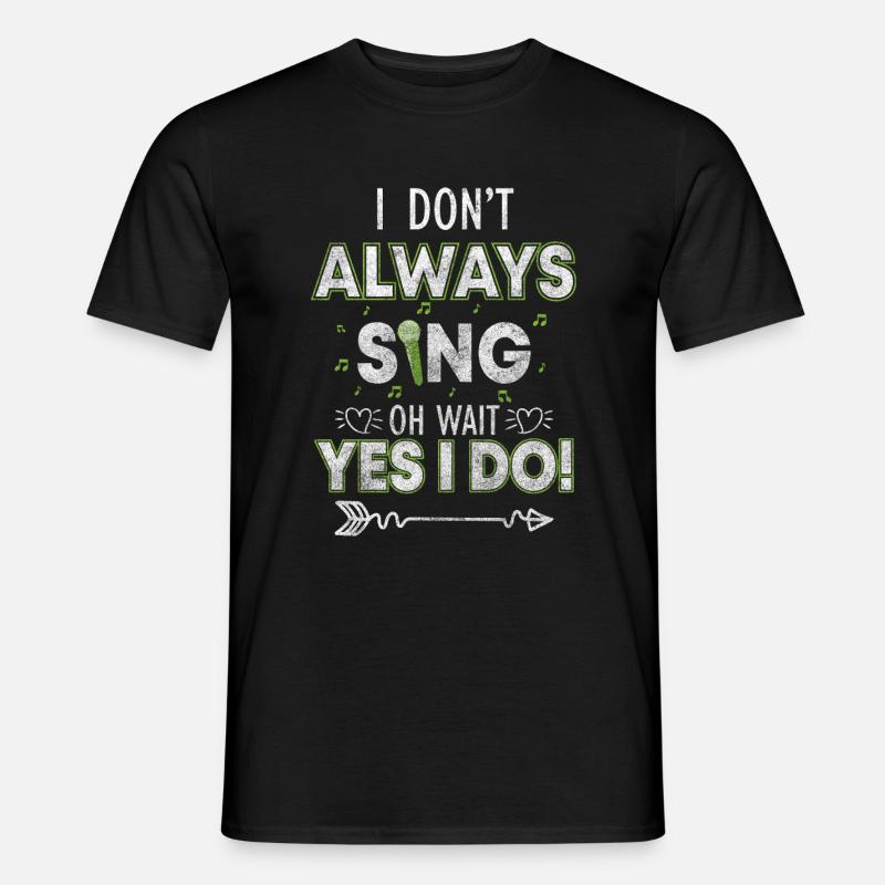 Chant Passion Partition Microphone - T-shirt homme - noir
