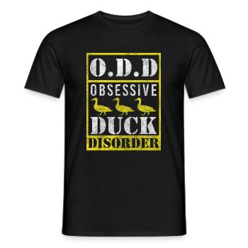 Entchen Badeente Erpel Wasservogel - Männer T-Shirt - Schwarz - Vorne - AI Model Male 178 light (178cm)