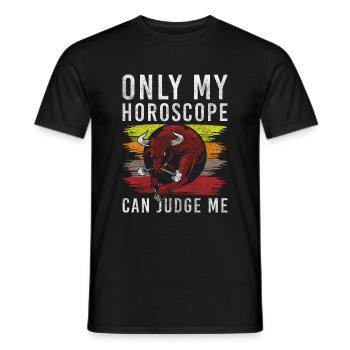 Taurus Planet Astro - Men's T-Shirt - black - Front - AI Model Male 178 light (178cm)
