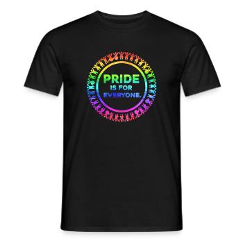 Pride is for Everyone - Men's T-Shirt - black - Front - AI Model Male 178 light (178cm)