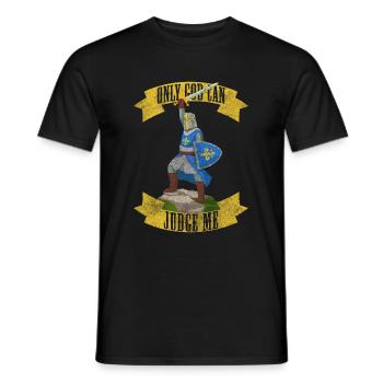 Chevalier Dragon Armure Guerrier - T-shirt homme - noir - Devant - AI Model Male 178 light (178cm)