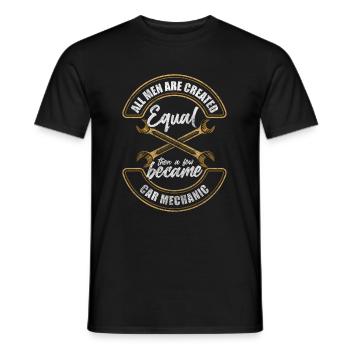 Car Master Tinkerer - Men's T-Shirt - black - Front - AI Model Male 178 light (178cm)