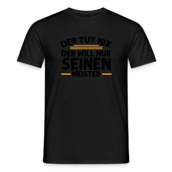 Meister Handwerk Meister Prüfung Geschenk - Männer T-Shirt - Schwarz - Vorne - AI Model Male 178 light (178cm)