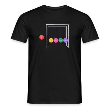 Liebeswiege - Love Cradle - Männer T-Shirt - Schwarz - Vorne - AI Model Male 178 light (178cm)