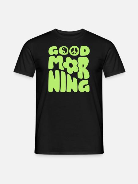 Good Morning - Men's T-Shirt - black