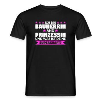 Bauherrin Bauherr Bauherrinnen Geschenk - Männer T-Shirt - Schwarz - Vorne - AI Model Male 178 light (178cm)