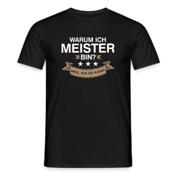 Meister Prüfung Meisterprüfung Geschenk - Männer T-Shirt - Schwarz - Vorne - AI Model Male 178 light (178cm)