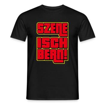 Szene Isch Bern - Männer T-Shirt - Schwarz - Vorne - AI Model Male 178 light (178cm)