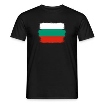 Bulgaria flag Bulgarian flag Golden Sands - Men's T-Shirt - black - Front - AI Model Male 178 light (178cm)